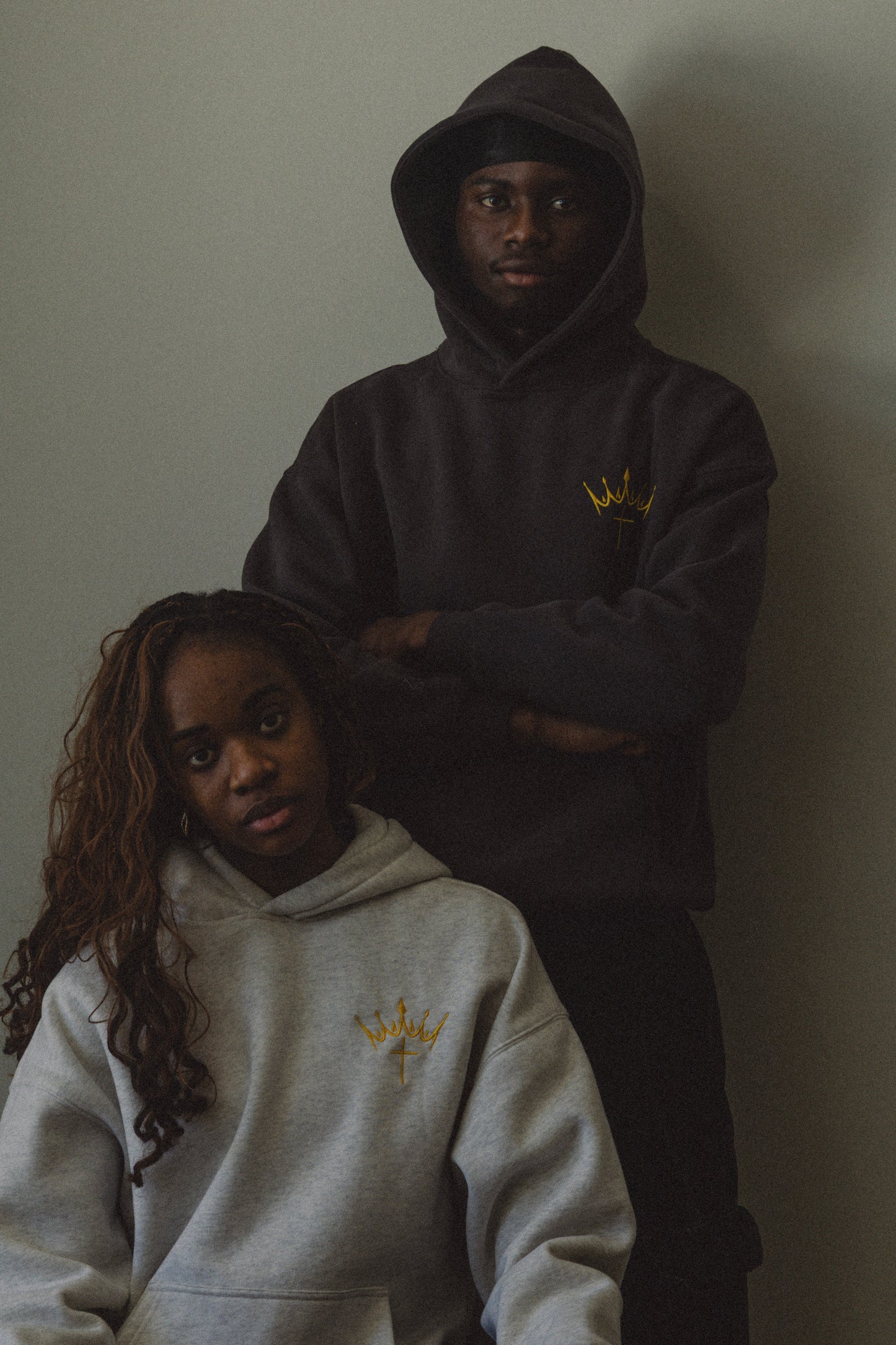 (PRE ORDER) King Jesus Hoodie in Dark Grey