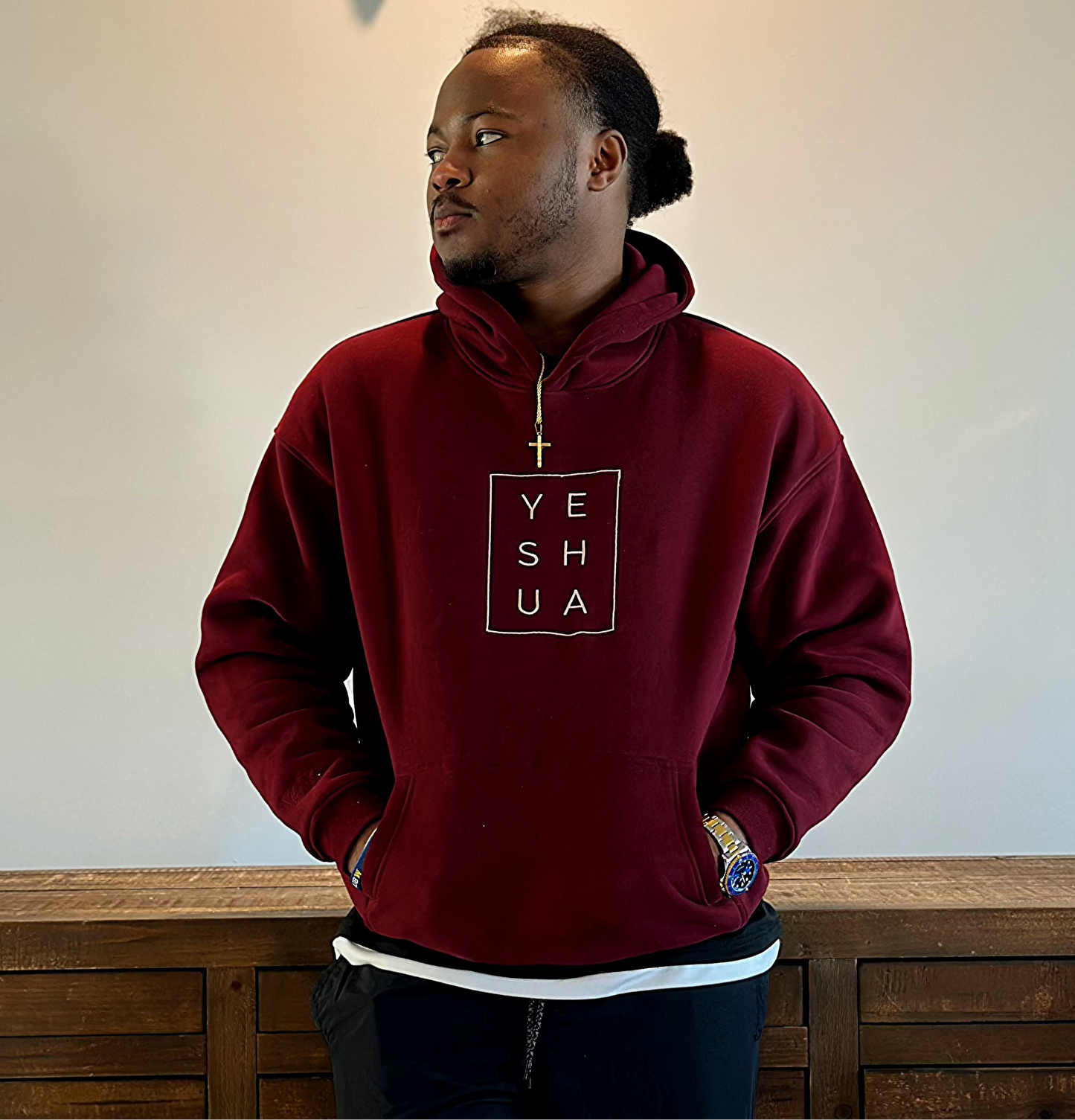YESHUA Hoodie - Maroon