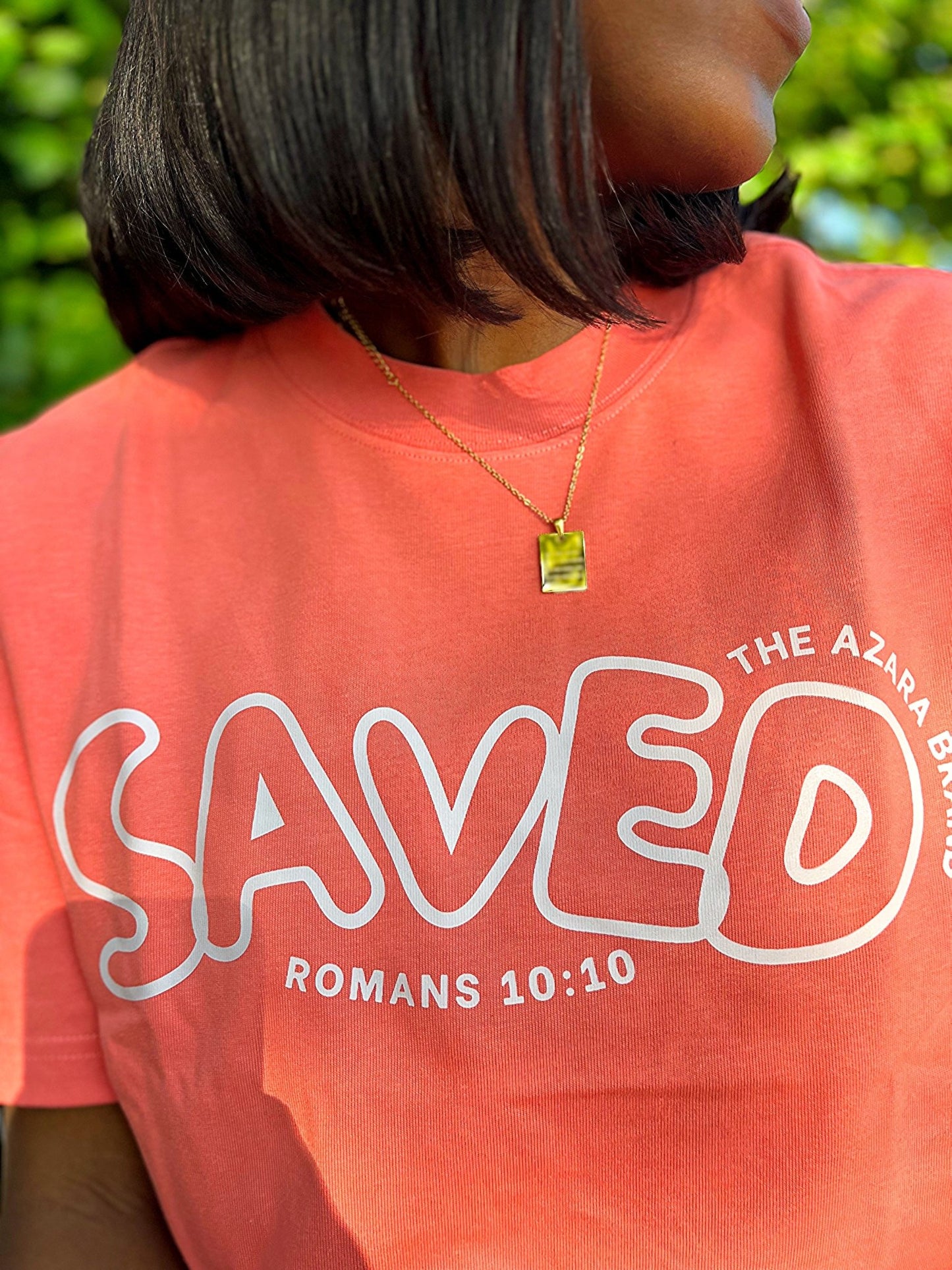 #SAVEDT - SHIRT in Coral - The Azara Brand