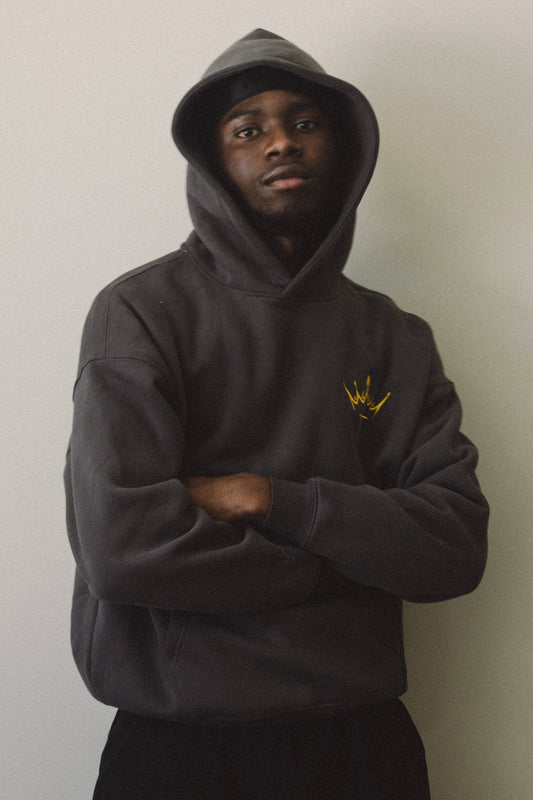 (PRE ORDER) King Jesus Hoodie in Dark Grey