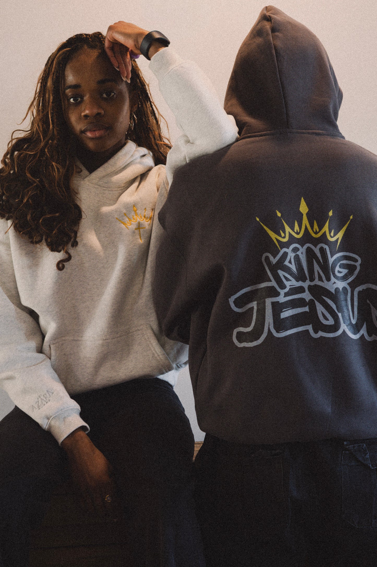(PRE ORDER) King Jesus Hoodie in Dark Grey