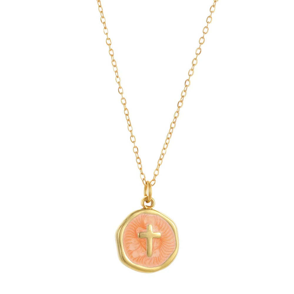 Enamel Cross necklace