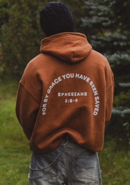 (PREORDER) - #SAVEDHoodie in Burnt Orange