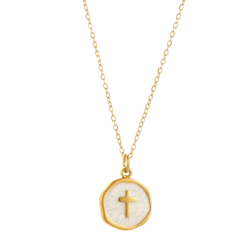 Enamel Cross necklace