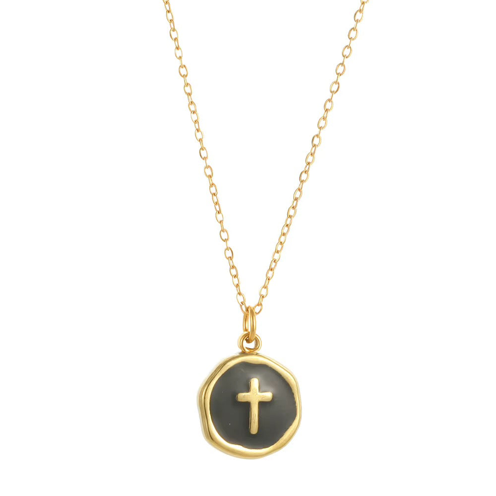 Enamel Cross necklace