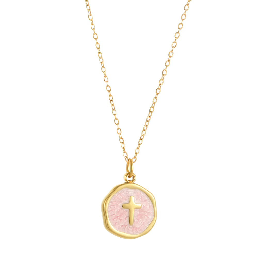 Enamel Cross necklace