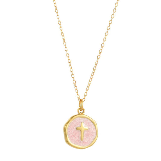 Enamel Cross necklace