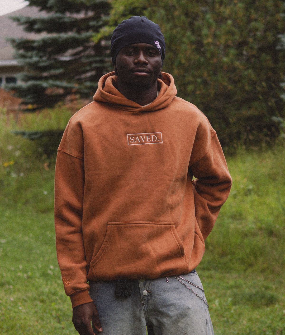 (PREORDER) - #SAVEDHoodie in Burnt Orange