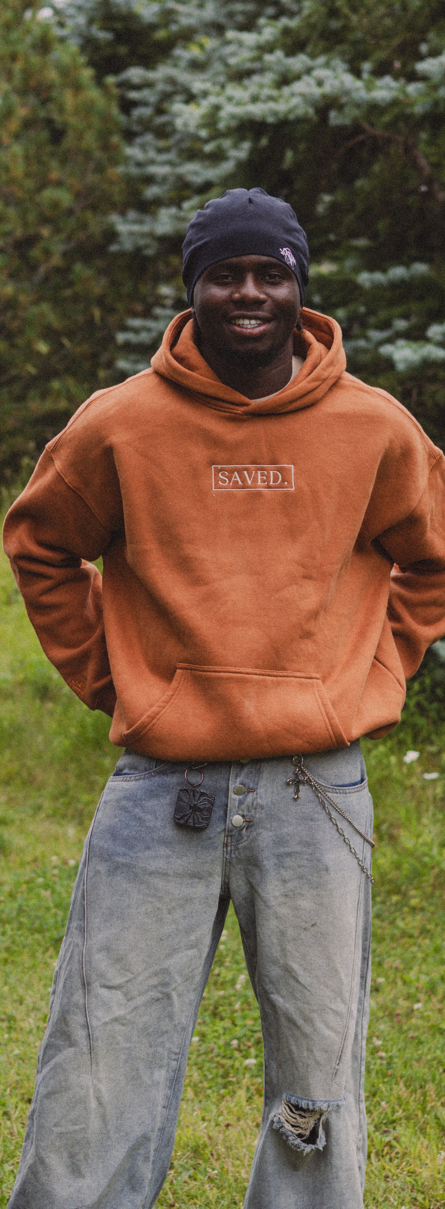 (PREORDER) - #SAVEDHoodie in Burnt Orange