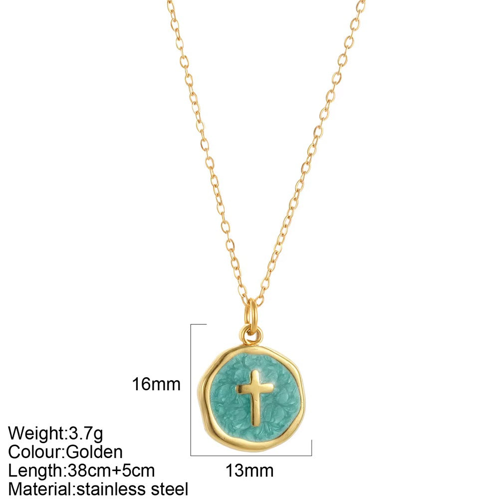 Enamel Cross necklace