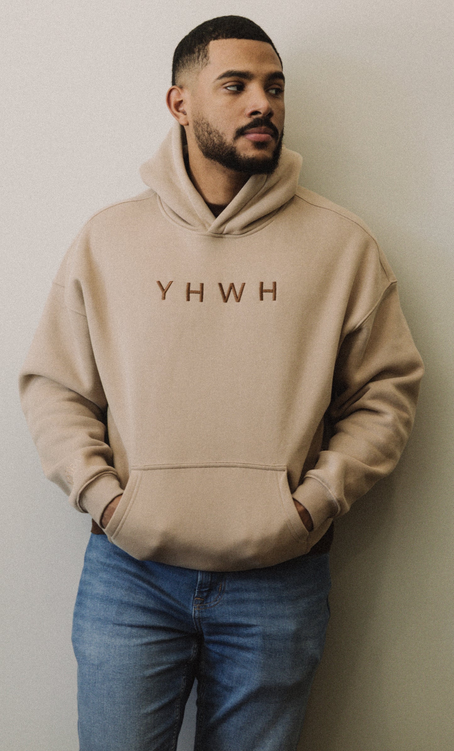 (PRE-ORDER 6 WEEKS) #YHWH Hoodie in COCOA BUTTER