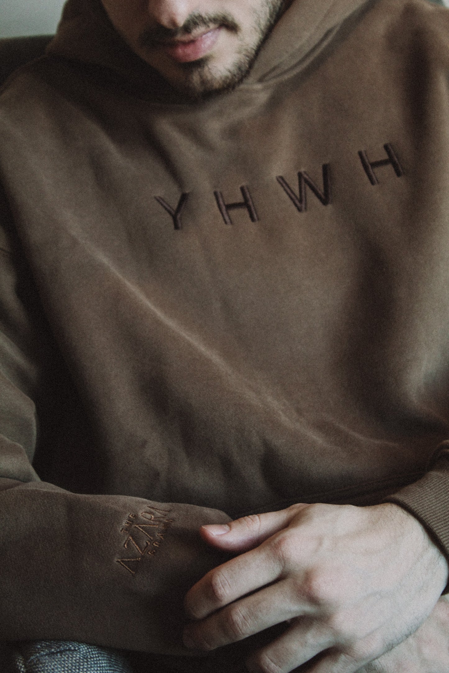 (PRE-ORDER 6 weeks) #YHWH Hoodie in COFFEE