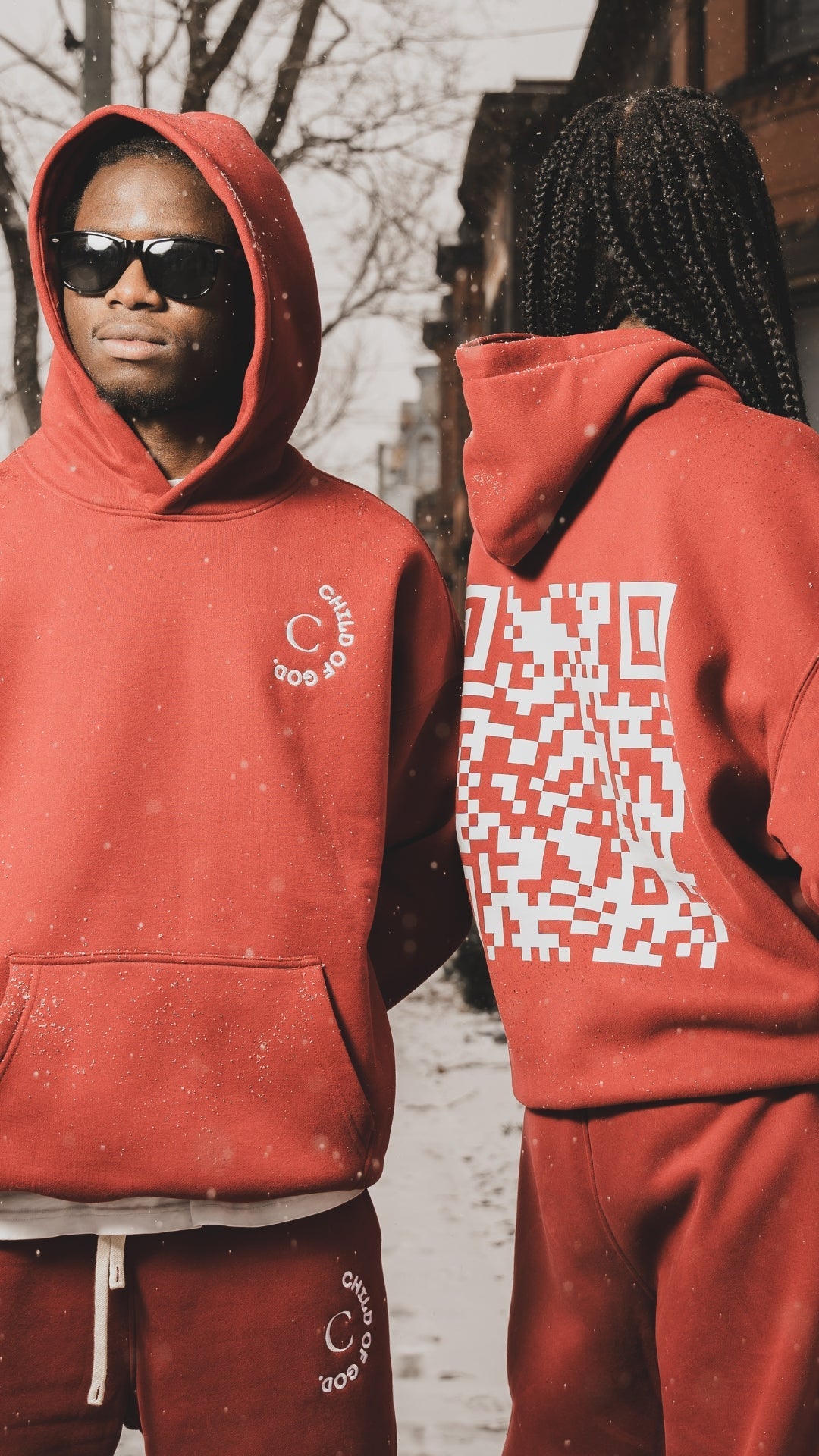 #LUXCOGHoodie- Red - The Azara Brand