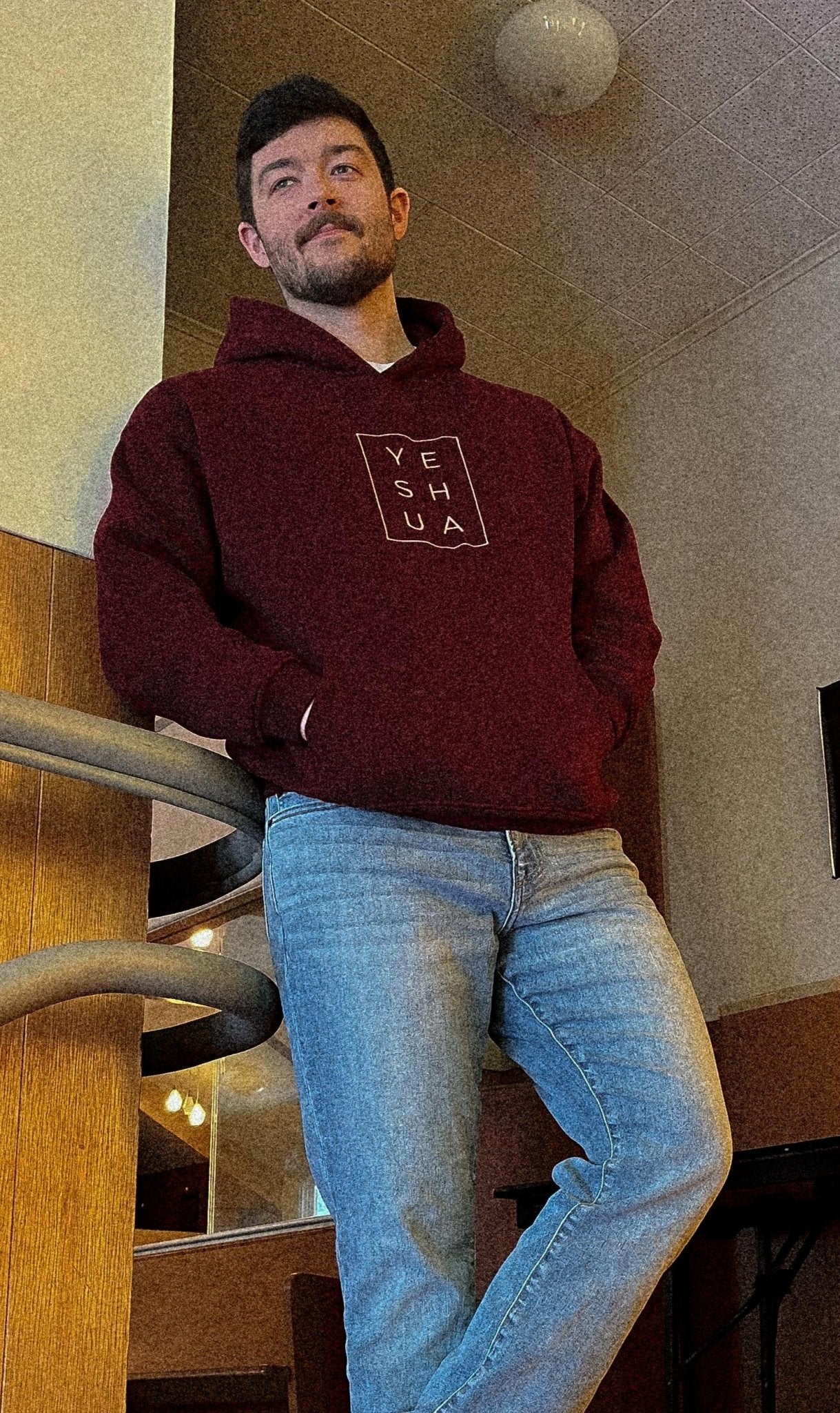 YESHUA Hoodie - Maroon (PREORDER DELIVERY TAKES 4 - 6weeks) - The Azara Brand